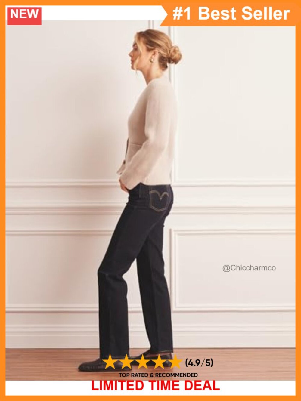 Ultra Luxe 100% Cashmere Slim V-Neck Cardigan Pockets Ribbed - Picture 3 of 4